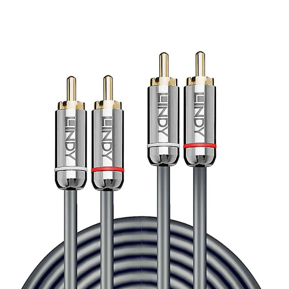 Câble audio 2x RCA Cromo Line 2m LINDY