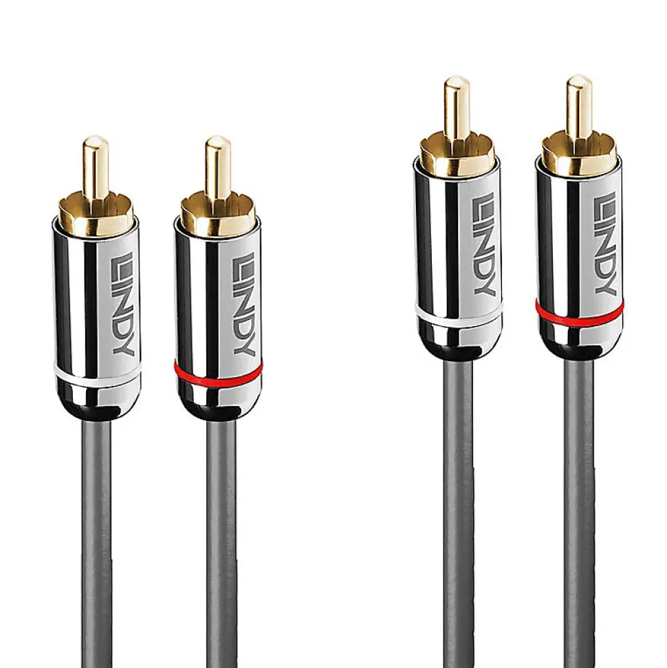 Câble audio 2x RCA Cromo Line 1m LINDY