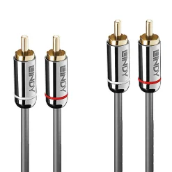 Câble audio 2x RCA Cromo Line 3m LINDY