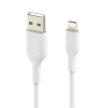 Câble Boost Charge USB A vers Lightning 1m Belkin blanc