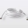 Câble coaxial Mâle / Femelle + adaptateur Mâle / Mâle blanc Blyss, 5 m