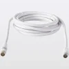 Câble coaxial Mâle / Femelle + adaptateur Mâle / Mâle blanc Blyss, 3 m