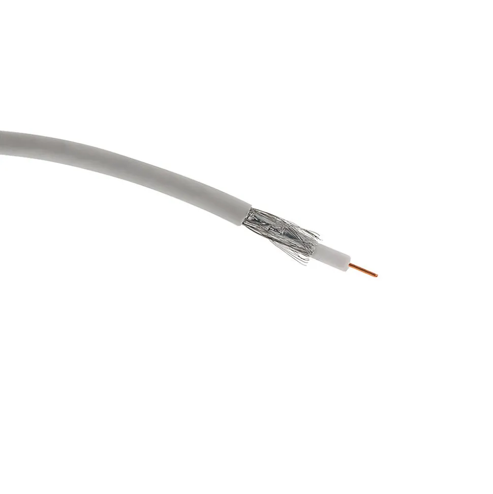 Câble coaxial TV - 21 VATCA PH blanc - 25m - Zenitech