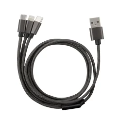 Câble 3 en 1 Lightning/Micro/USB-C GAO