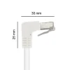 Câble Ethernet RJ45 CAT 6a mâle/mâle coudé - FTP 3 m - Metronic 395527
