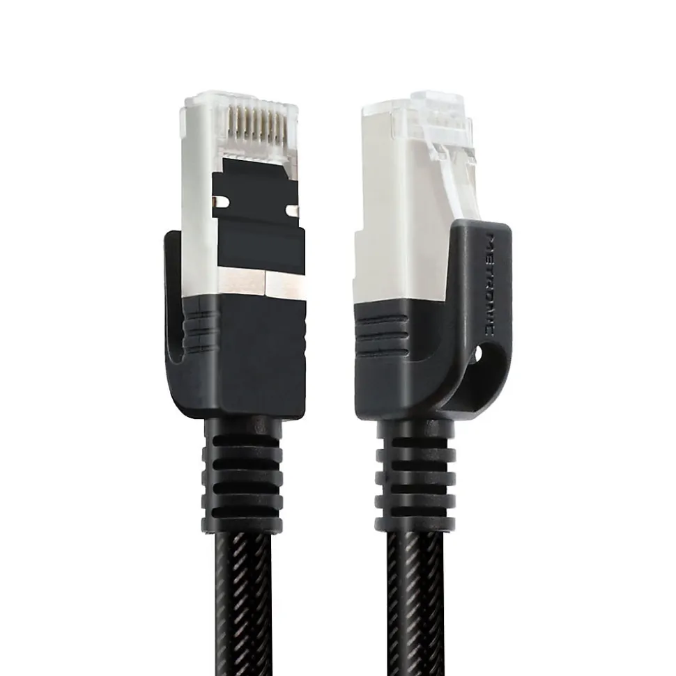 Câble Ethernet RJ45 CAT 8 mâle/mâle tressé - S/FTP 5 m - Metronic 395631