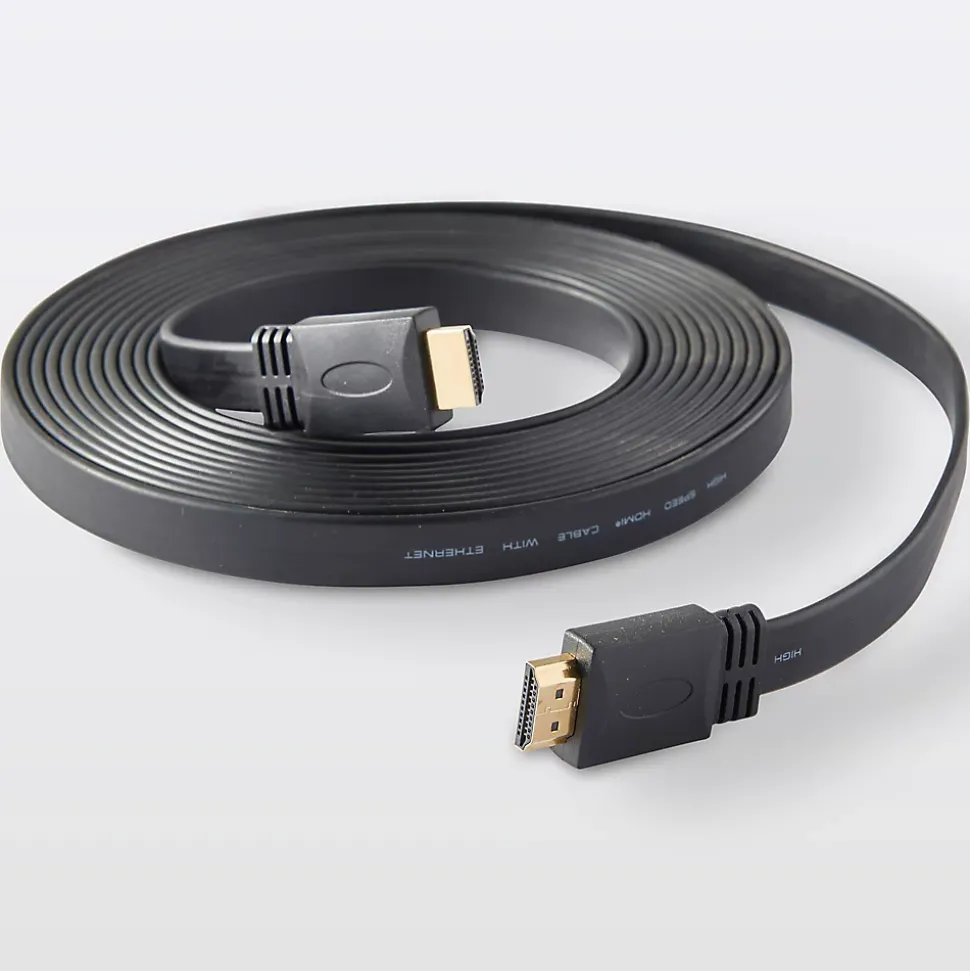 Câble HDMI Mâle / Mâle coudé 4K noir Blyss, 5 m