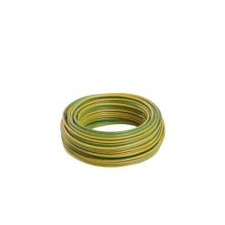 Câble électrique H07VR 6 mm² Jaune/vert - 25 m