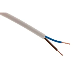 Câble électrique H05VV-F 2x1,5mm² blanc - 10m - Zenitech