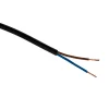 Câble électrique H03VVH2F 2x0,75mm² 10m noir Zenitech