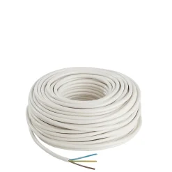 Câble électrique 3x1,5 mm² Nexans blanc - 50 m