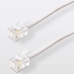 Câble RJ11 Mâle / Mâle blanc Blyss, 2 m