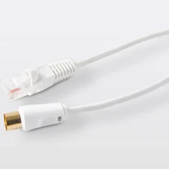 Câble RJ45 Mâle / Mâle Catégorie 6E blanc Blyss, 2 m