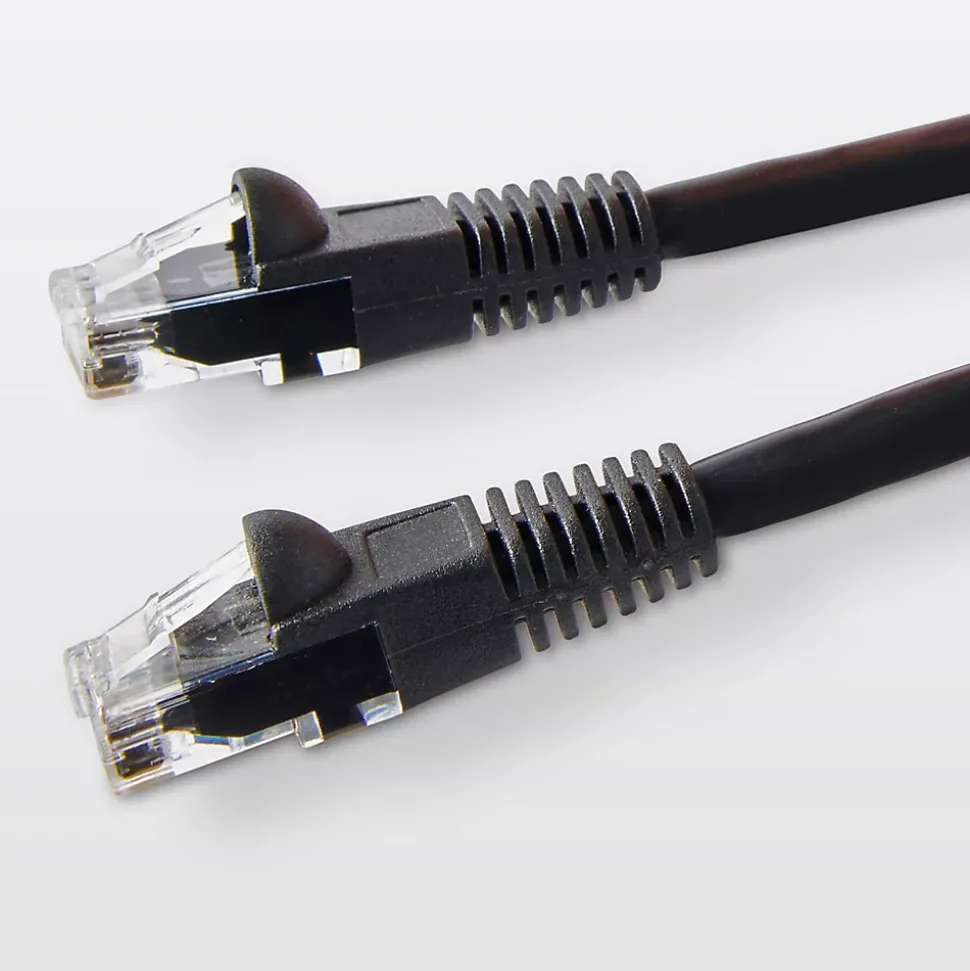 Câble RJ45 Mâle / Mâle Catégorie 5E noir Blyss, 1 m