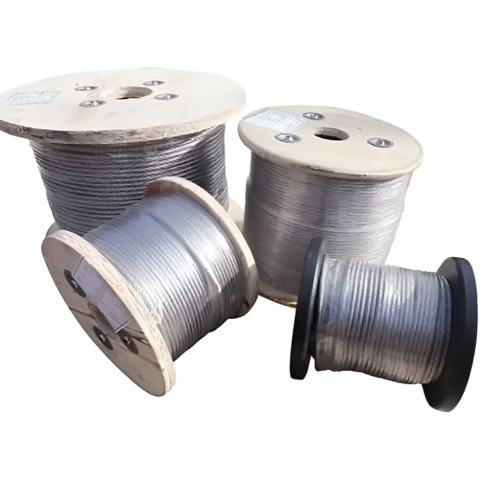 Câble souple diam. 4 mm - torons 7 x 7 - 250 mètres - Inox 316