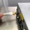 Câble Type F Mâle / Mâle blanc, Doré Blyss, 1.5 m
