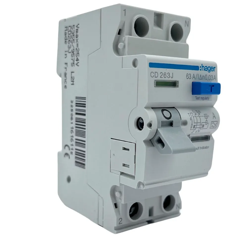 Cd263j Hager Interrupteur Différentiel 63a Type A 30ma Bipolaire - Bornes Alignées