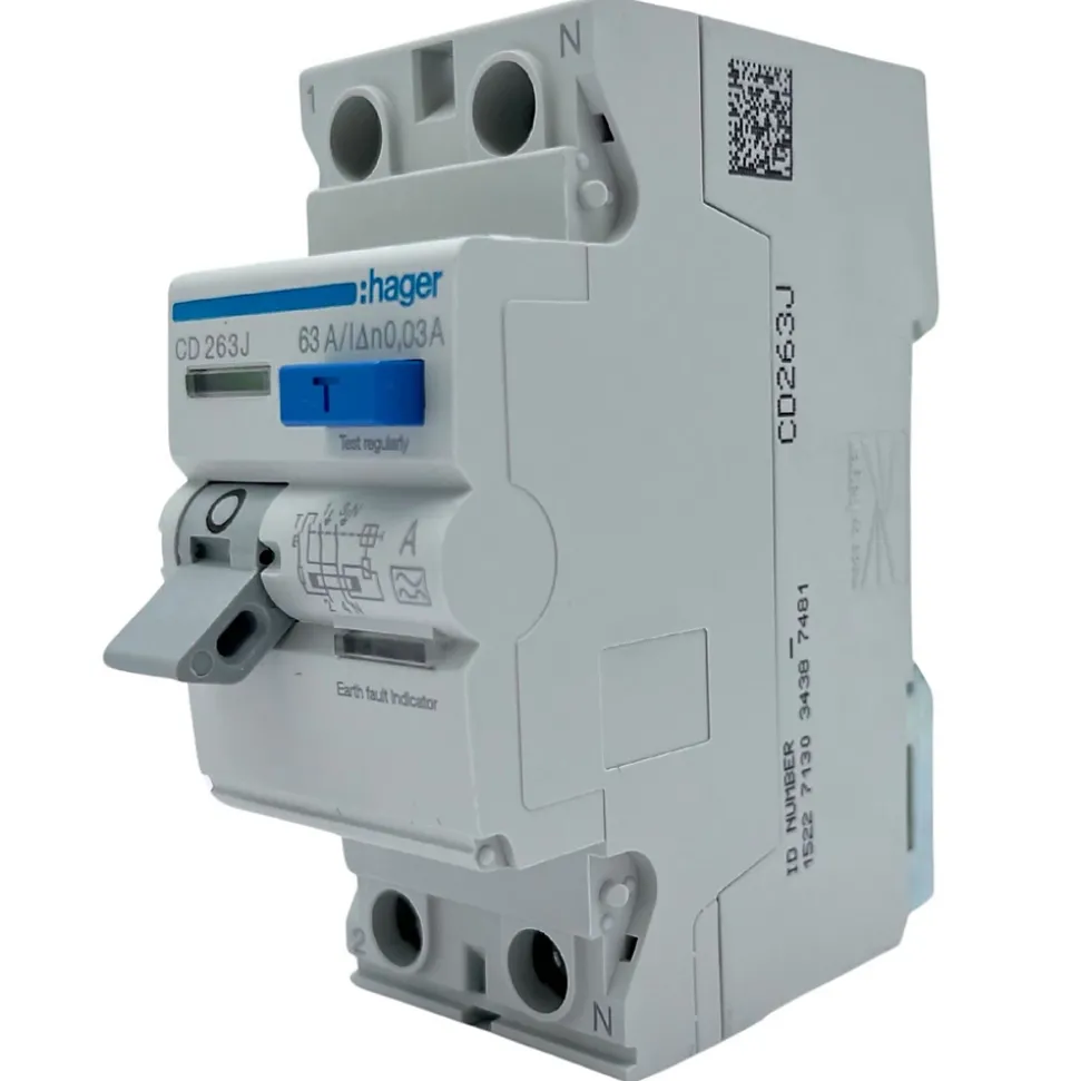 Cd263j Hager Interrupteur Différentiel 63a Type A 30ma Bipolaire - Bornes Alignées
