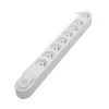 CHACON Bloc multiprise 8 prises 16A avec interrupteur, cable 3 m HO5VV-F 3x1,5 mm2 blanc