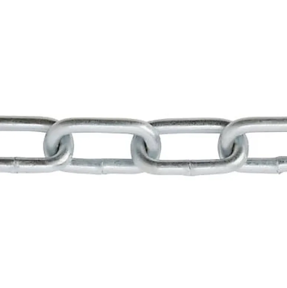 Chaîne maille longue Diall ø6 mm, vendue au mètre linéaire