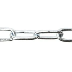 Chaîne maille longue Diall ø8 mm, vendue au mètre linéaire