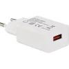 Chargeur USB A F - sur secteur 230V - 5V/2.4A (Smart Charge) - 12 W
