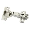 Charnière invisible slide-on acier nickelé pour porte à recouvrement Diall Ø35 mm 110°, lot de 2