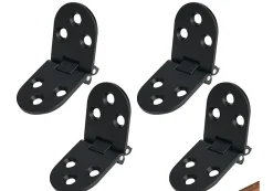 Charnières de porte plates, charnières de porte pliantes, charnières de porte pliantes en alliage pour machine à coudre, 4 pièces
