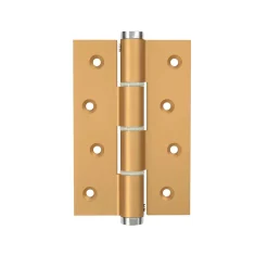 Charnière simple action à ressort, 120X40 mm, en aluminium anodisée or, pour porte de 40 mm