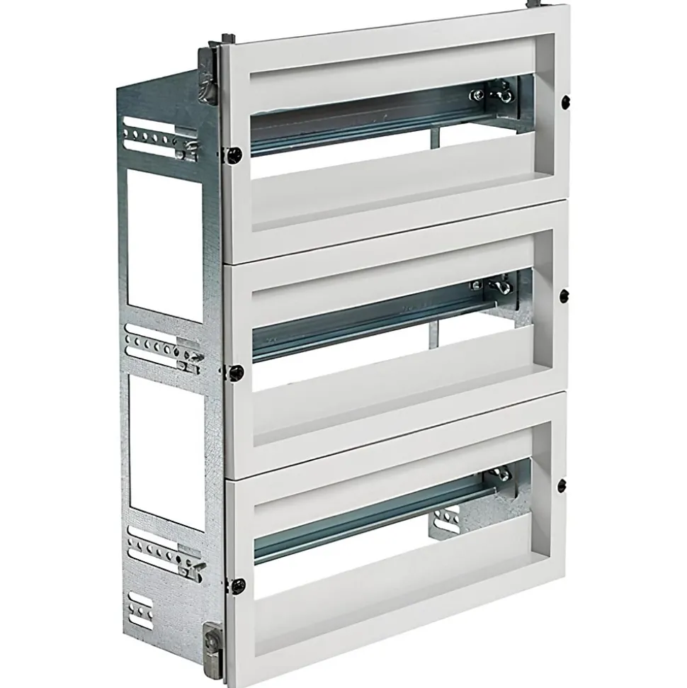Chassis Modulaire 3 Rangées De 23 Modules Pour Armoire Polyester Ide Pol6050 Profondeur 230mm