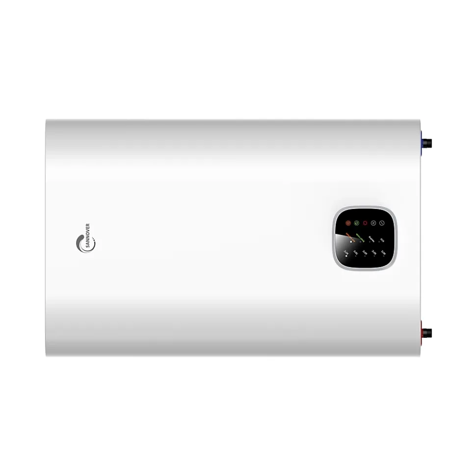 Chauffe Eau Electrique Plat Mural Multipositions Kimoro Sannover 80 Litres + Kit d'Installation Complet NF