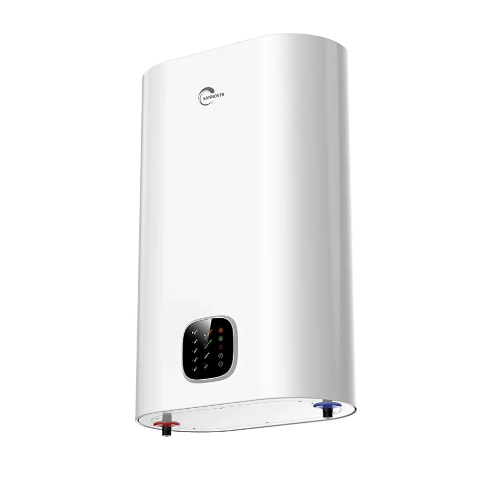 Chauffe Eau Electrique Plat Mural Multipositions Kimoro Sannover 80 Litres + Kit d'Installation Complet NF