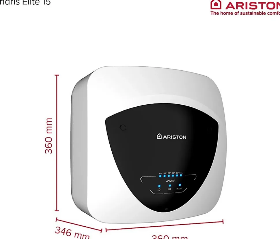 Chauffe-eau électrique sous-évier ANDRIS ELITE WIFI 15L - ARISTON - 3105091
