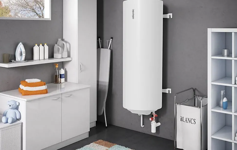 Chauffe-eau électrique vertical mural compact CHAUFFEO 200L - ATLANTIC - 021227