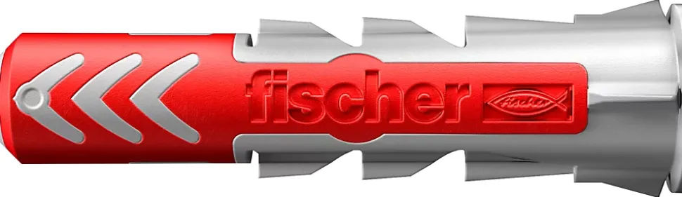 Cheville bi-matière avec vis Fischer DuoPower pour matériaux de construction 6x30 mm, 12 pièces