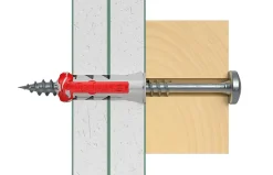 Cheville bi-matière avec vis Fischer DuoPower pour matériaux de construction 12x60 mm, 2 pièces