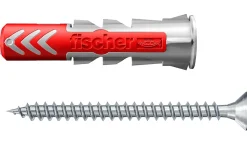 Cheville bi-matière avec vis Fischer DuoPower pour matériaux de construction 5x25 mm, 50 pièces