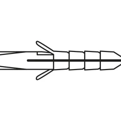 Cheville nylon matériaux plein Viswood