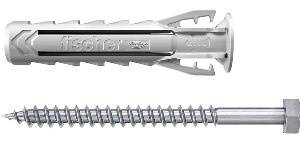 Cheville nylon pour matériaux pleins Fischer SX PLUS 10x50 mm, 5 pièces