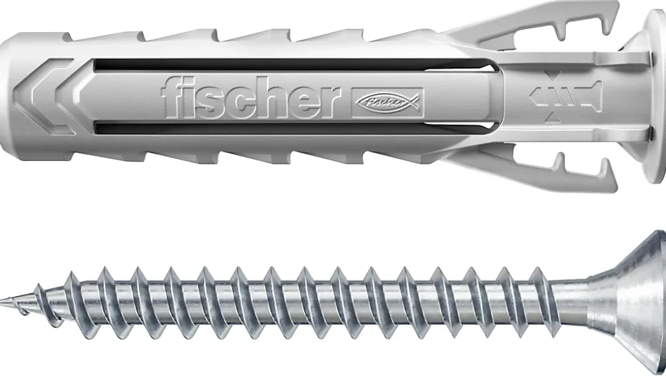 Cheville nylon pour matériaux pleins Fischer SX PLUS 6x30 mm, 15 pièces