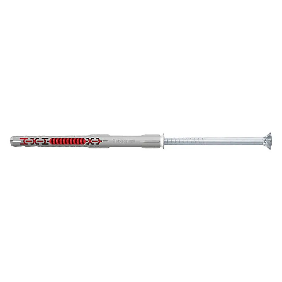 Cheville rallongée DuoXpand 10x100 mm FISCHER avec vis de sécurité prémontée - boîte de 50