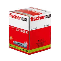50 chevilles avec collerette UX ø 10 mm
