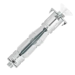 12 chevilles corps creux acier zingué Spyder M4 13mm + vis tête fraisée blanches