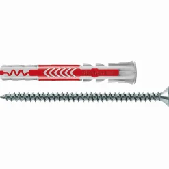Cheville tous matériaux DuoPower FISCHER 10x80 avec vis - Boîte de 10 - 538247