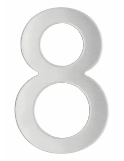 Chiffre 8 adhésif, inox, H.76mm - THIRARD
