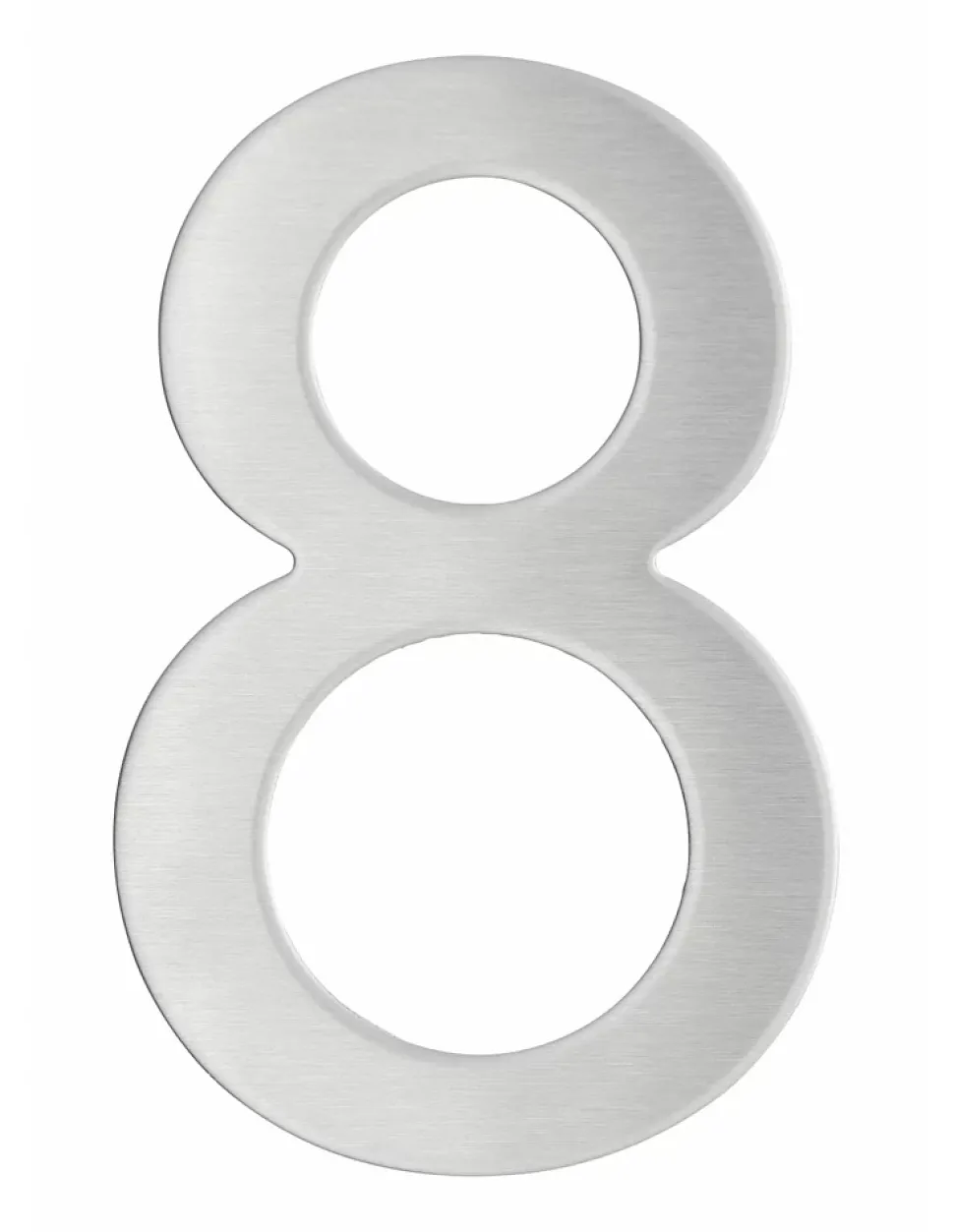 Chiffre 0 adhésif, inox, H.76mm - THIRARD