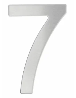 Chiffre 7 adhésif, inox, H.76mm - THIRARD