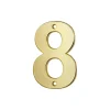Chiffre 8, laiton, à visser, H.51mm, doré- THIRARD