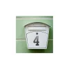 Chiffre 4 à visser, alliage, H.80mm, noir - THIRARD