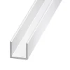 Cimaise aluminium brut blanc 10,5 x 9,5 x 11, 5 mm, 2 m